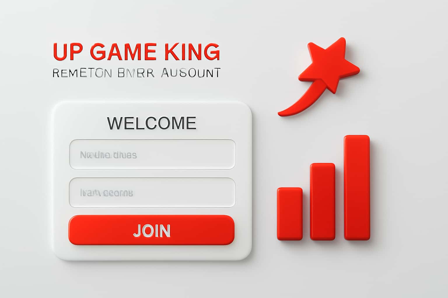 Up Game King Register - New Account Interface