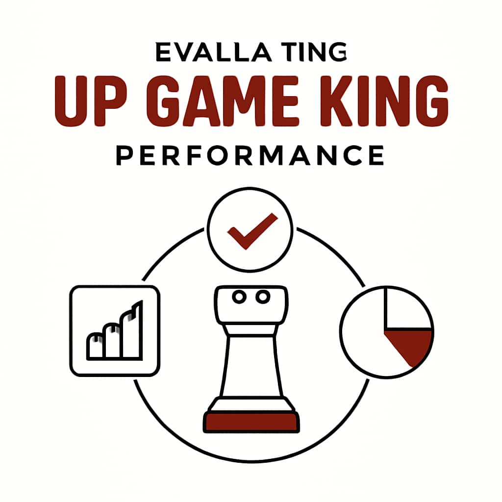 An educational diagram illustrating Up Game King performance evaluation.