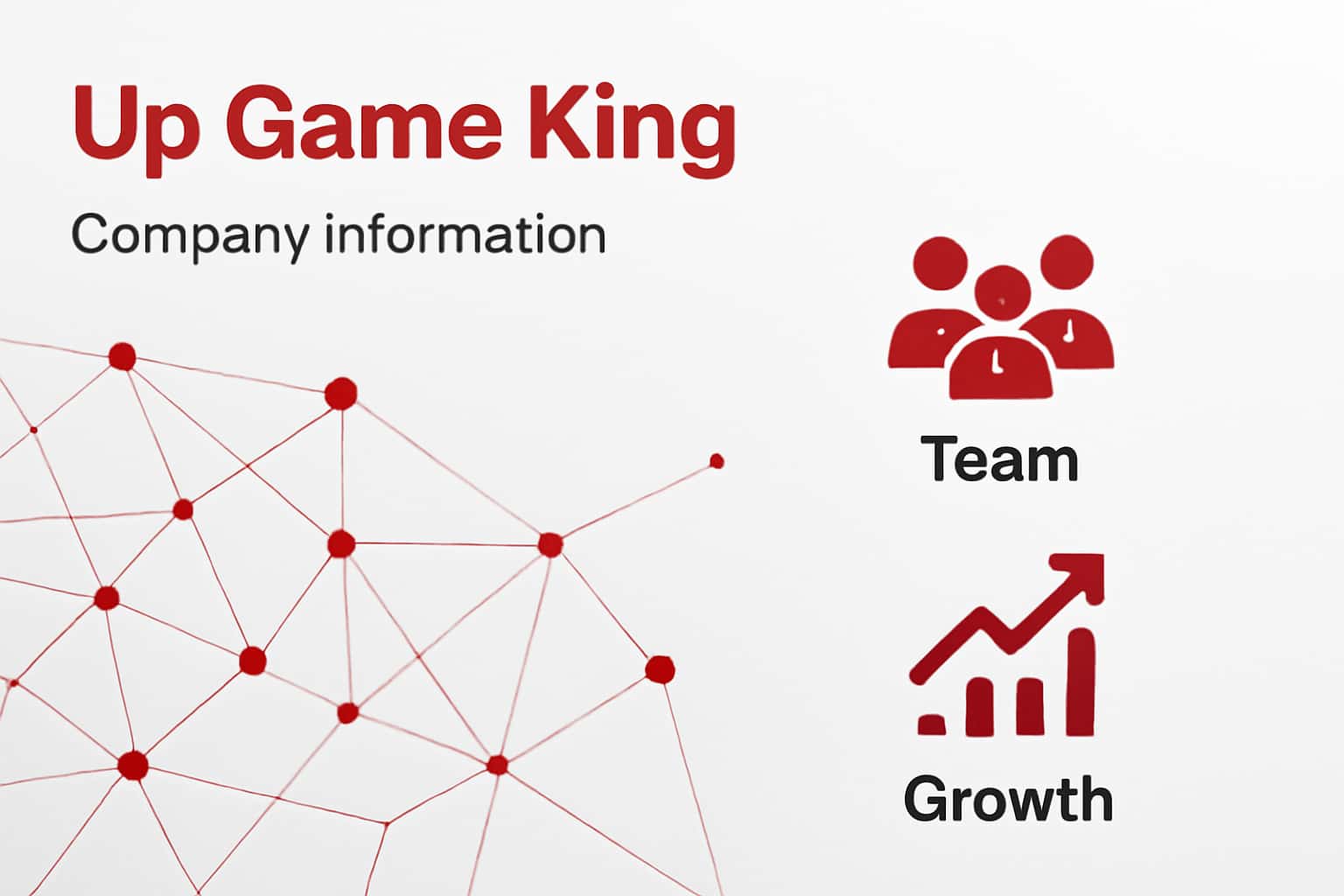 Up Game King Company Information Interface