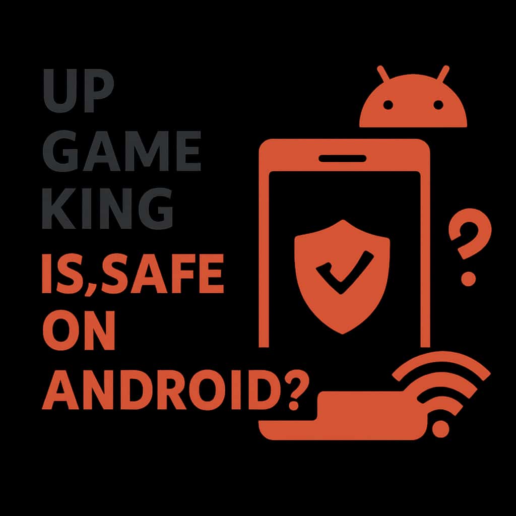 Illustration of safety considerations for Up Game King on Android.