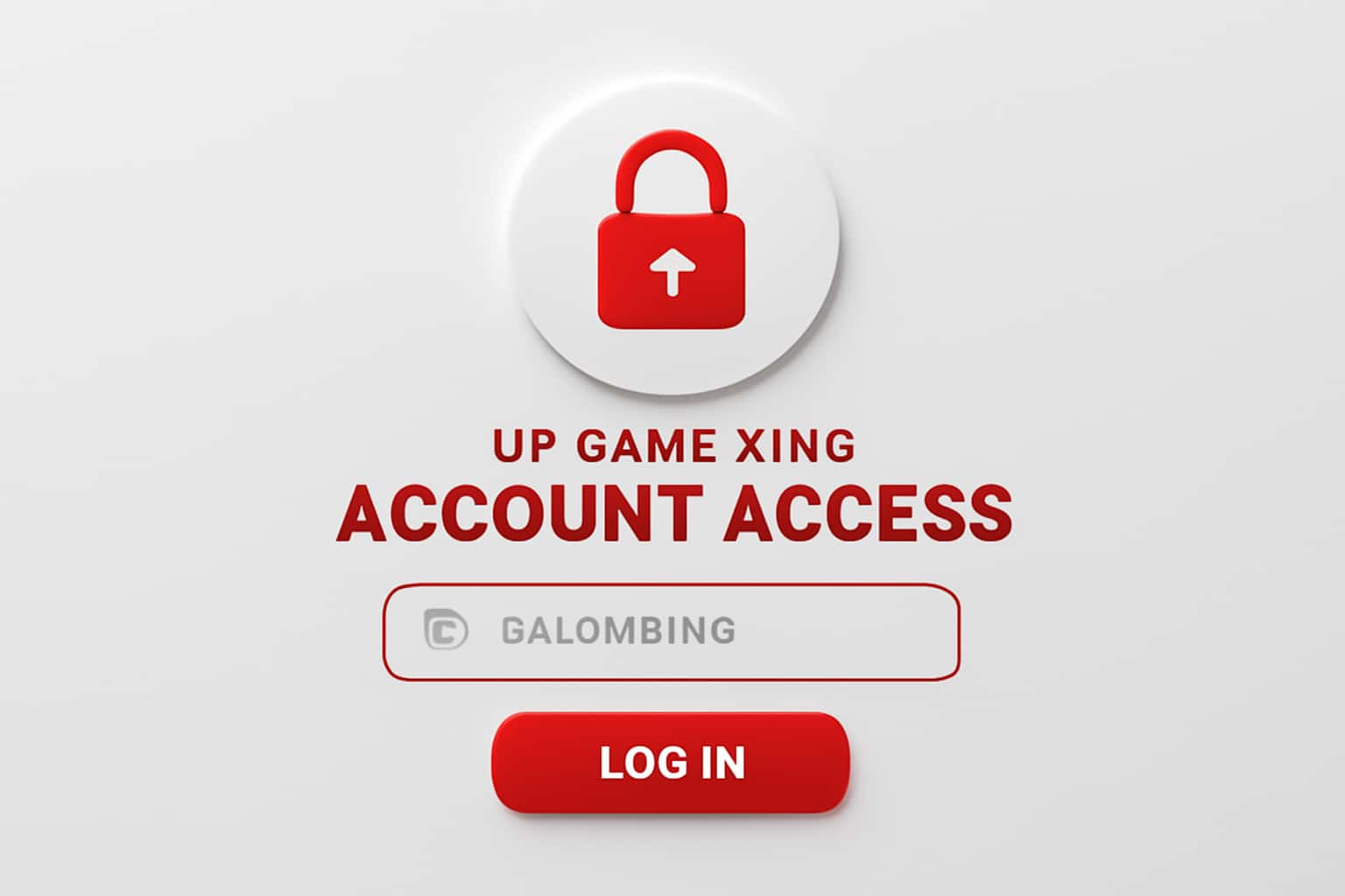 Up Game King Account Access Interface
