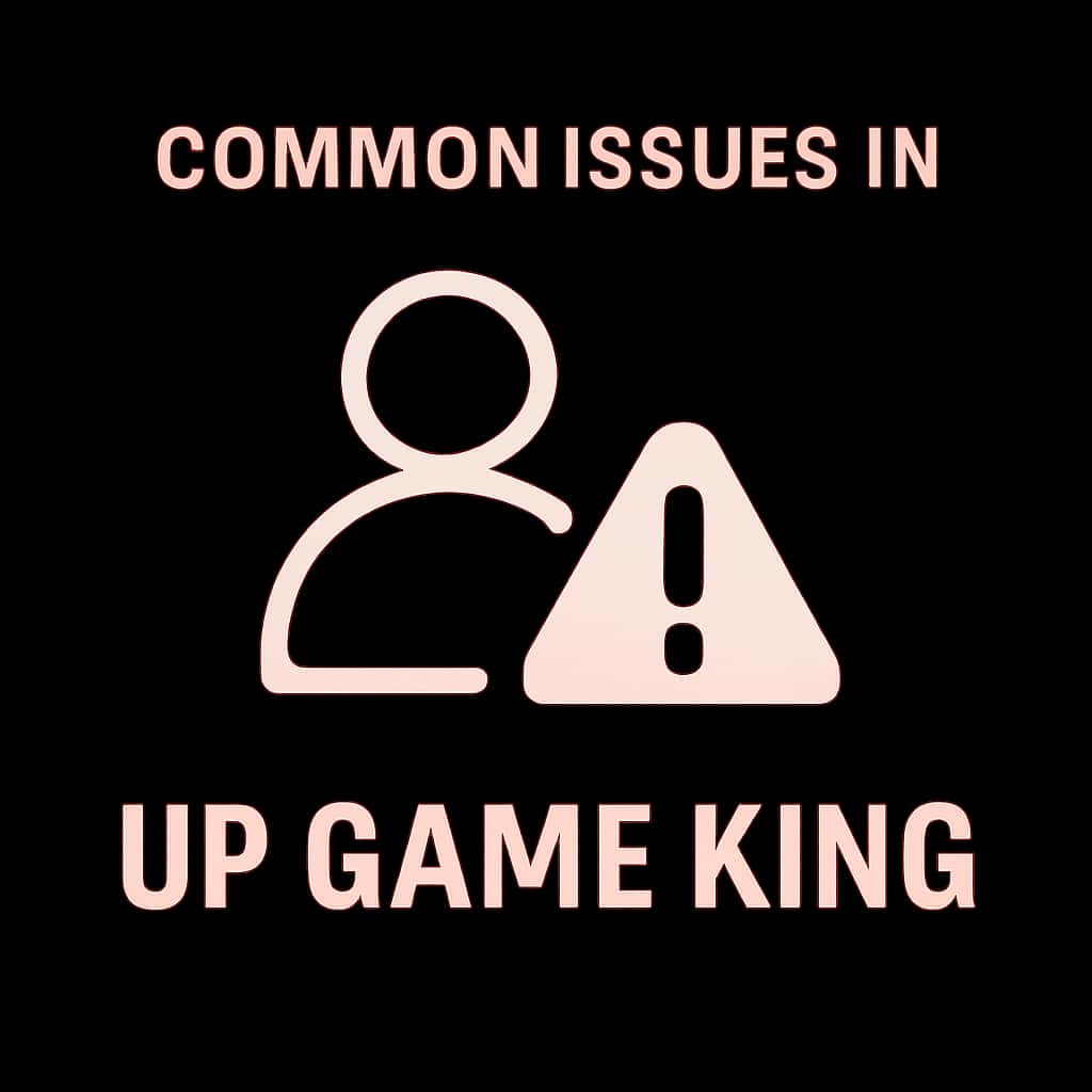 A simple icon depicting the common issues in the Up Game King app.