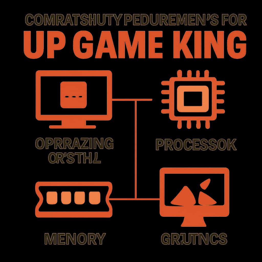 Diagram illustrating compatibility requirements for Up Game King.