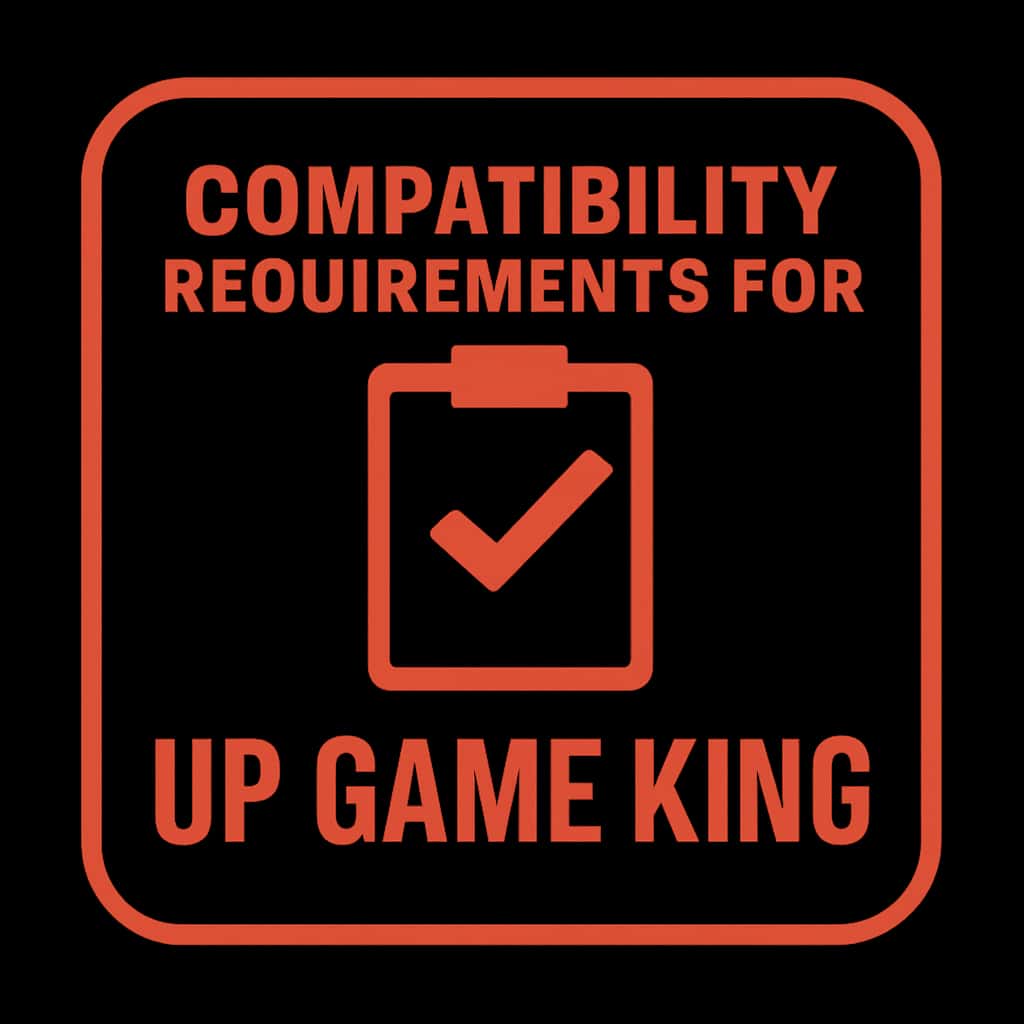 Icon representing compatibility requirements for Up Game King.