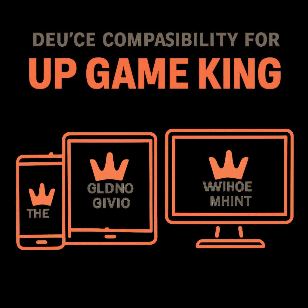 Illustration explaining device compatibility details for Up Game King.