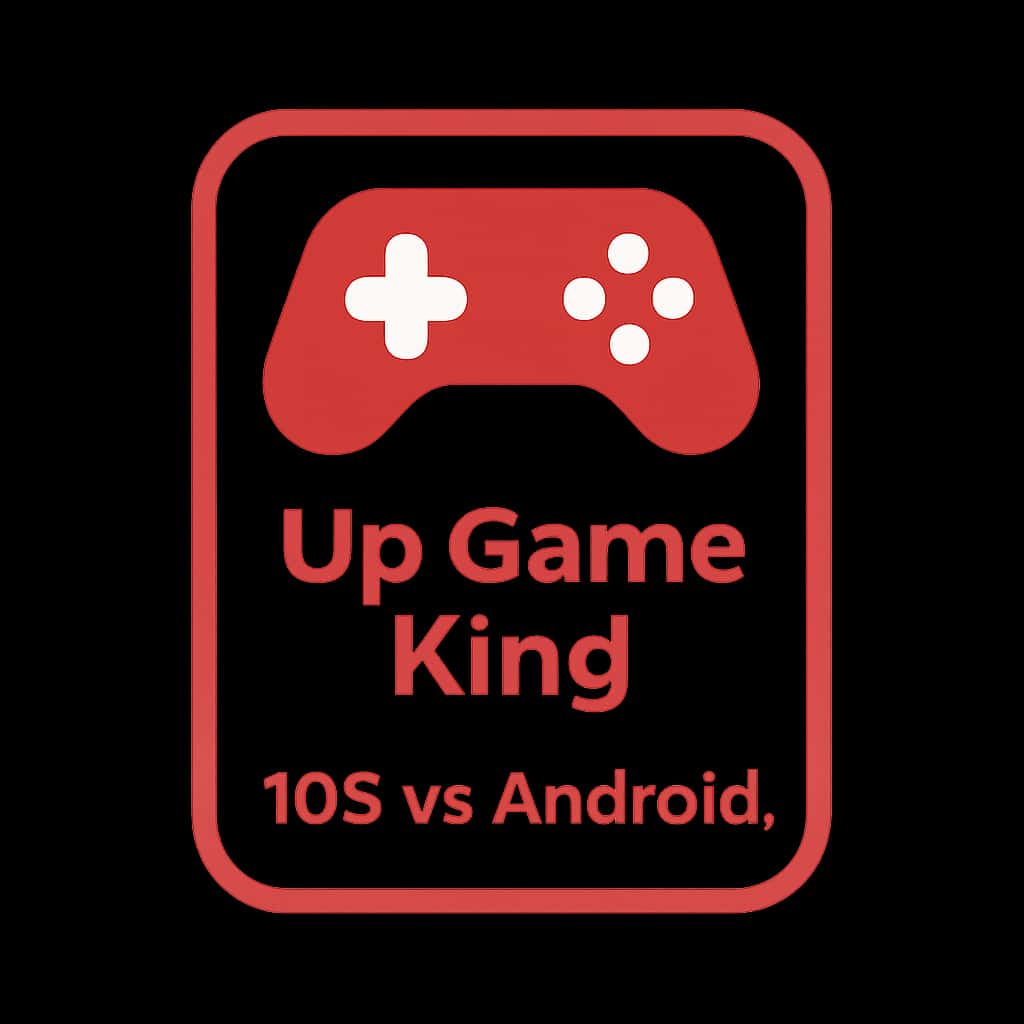Icon representing Up Game King: iOS vs Android, designed in a professional style.