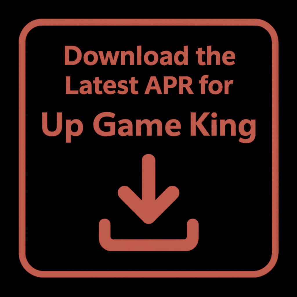 A badge icon representing 'Download the Latest APK for Up Game King'.