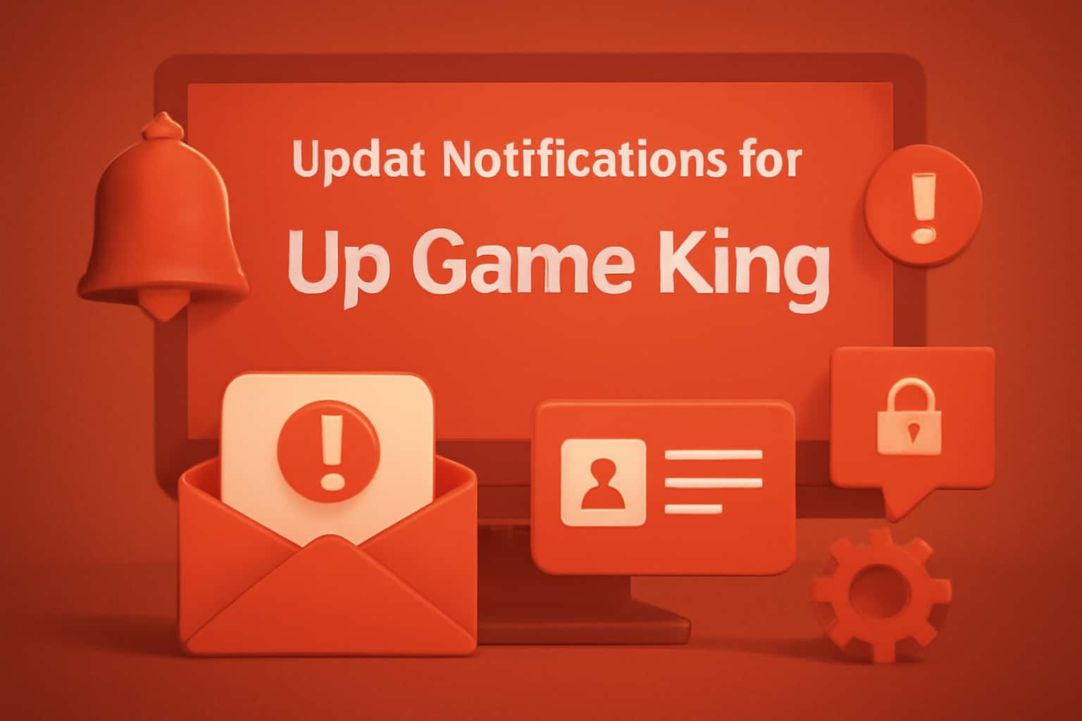 An informational graphic about Up Game King updates in a professional setting.